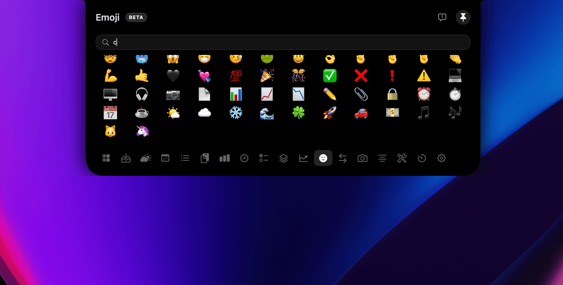 Emoji picker screenshot